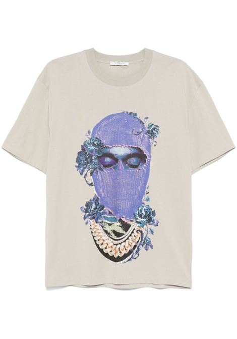 Grey Mask Roses T-shirt Ih nom uh nit  - men IH NOM UH NIT | T-shirt | NUW24216050